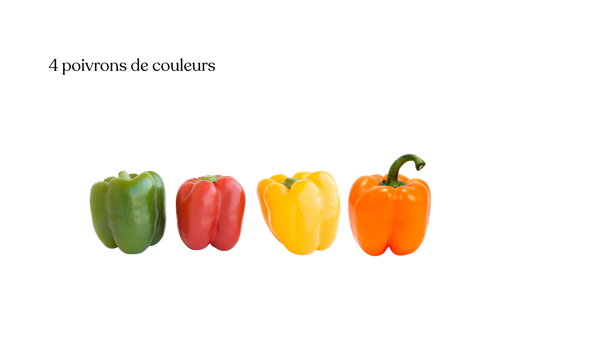 4 Poivrons couleurs