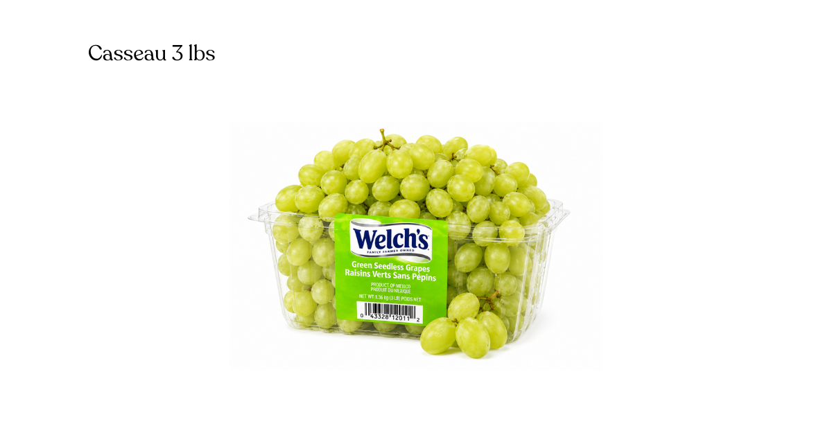Raisins verts Welch's  3 lbs